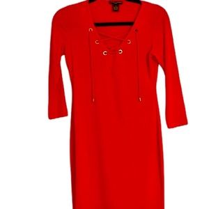 Chelsea & Theodore - summer orange dress - NWOT.  Size XS.